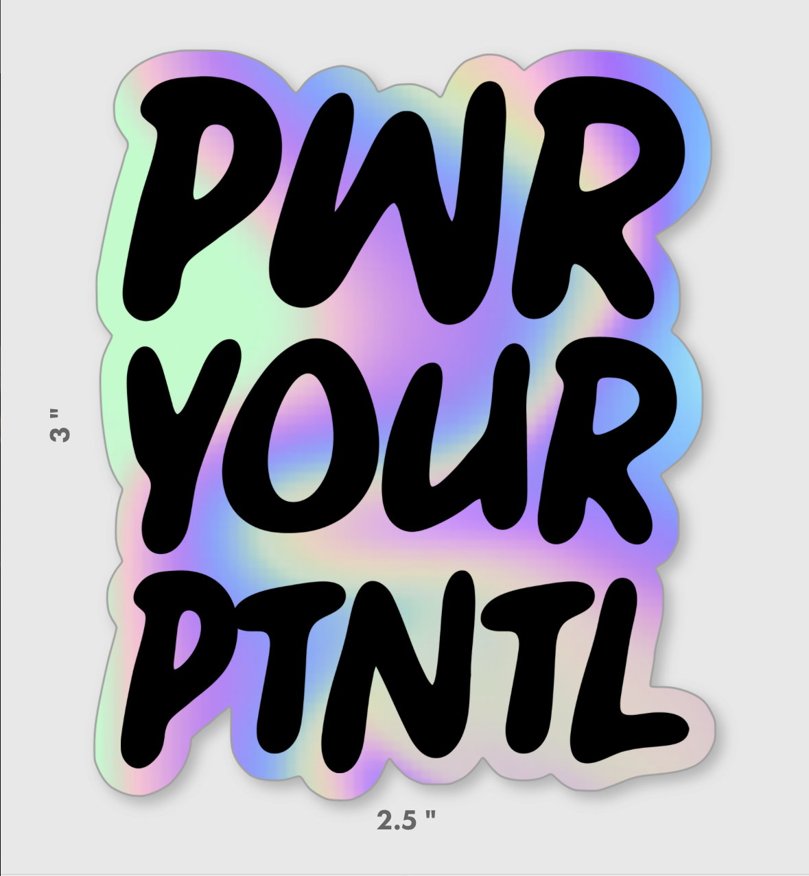 PWR YOUR PTNL STICKER