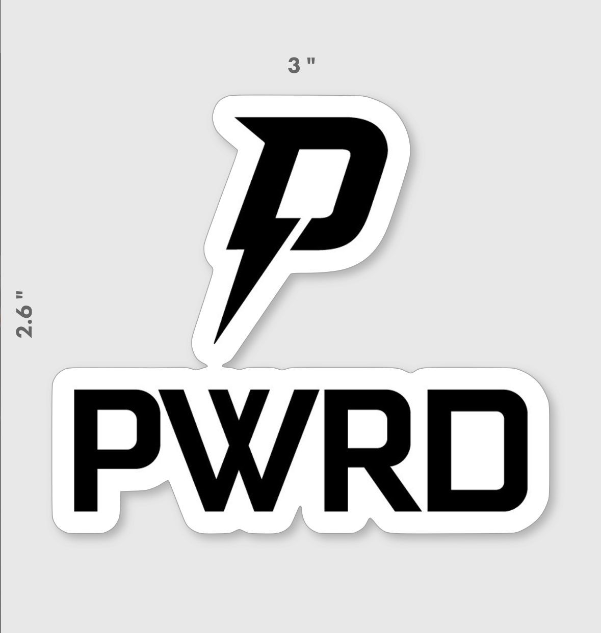 PWRD LOGO STICKER